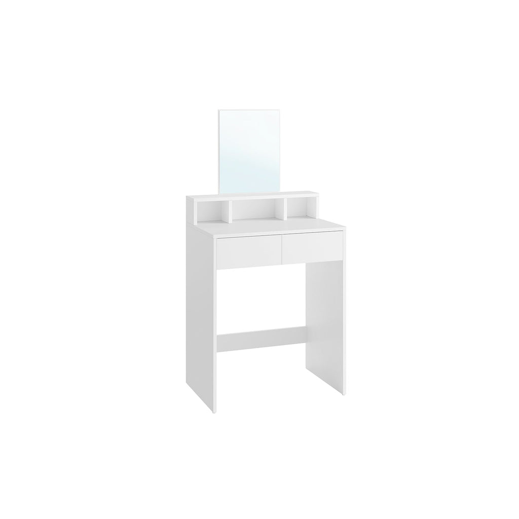 Kaptafel Met Spiegel En 2 Lades Pastelroze