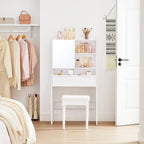 Kaptafel – Met spiegel en lade – Wit