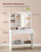 Kaptafel – modern – met spiegel en lades