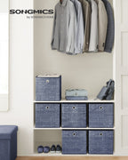 Opbergboxen – set van 6 – mistblauw