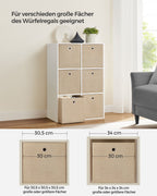 Opbergboxen set van 6 – gemêleerd grijs