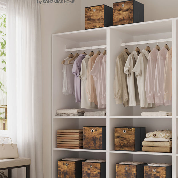 Opbergbox Set 8-delig – Opvouwbaar en praktisch – Vintagebruin/Zwart