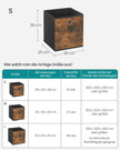 Opbergbox Set 8-delig – Opvouwbaar en praktisch – Vintagebruin/Zwart