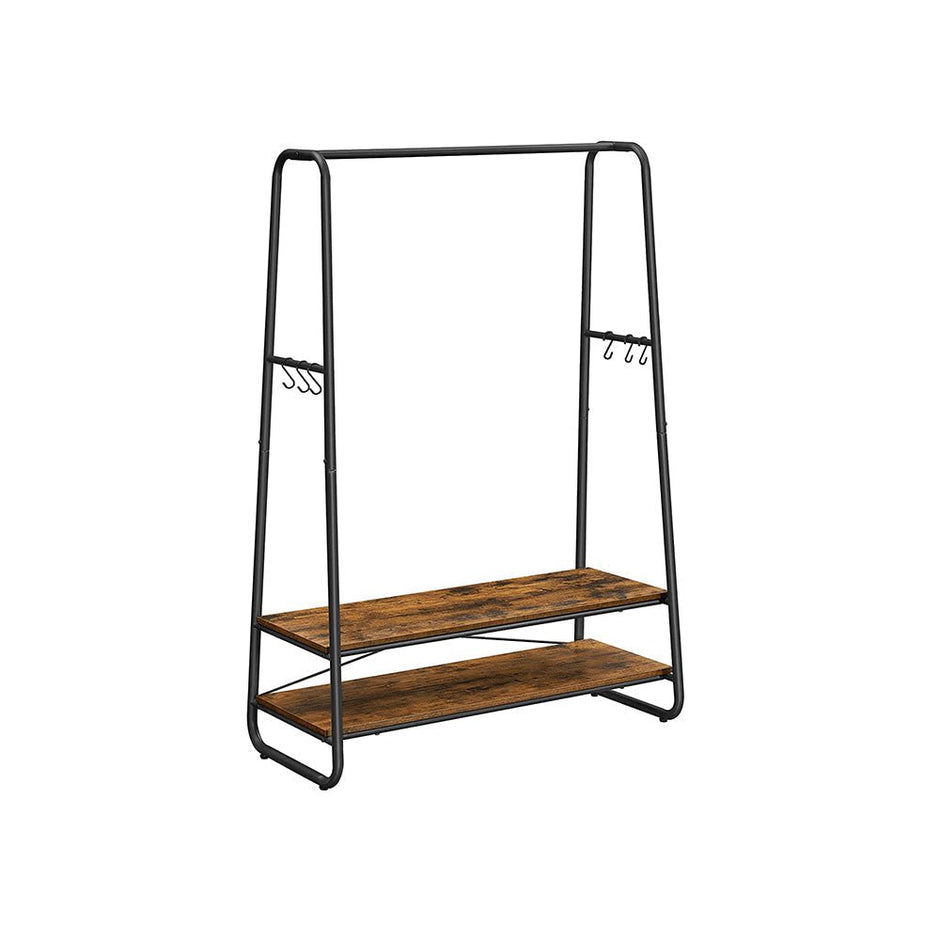 Kledingrek 100 cm breed – Met 2 planken – Flexibel te plaatsen – Tot 30 kg draagvermogen