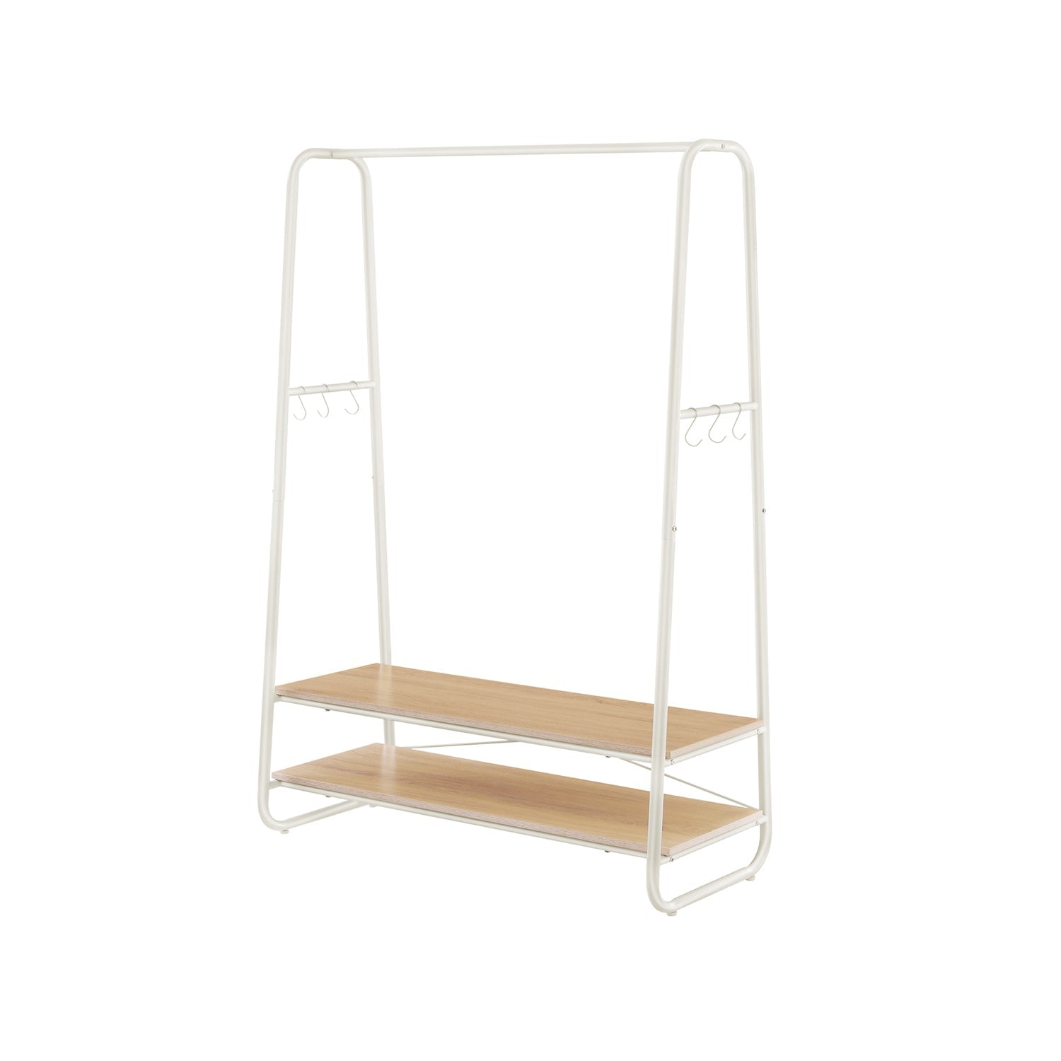 Kledingrek 100 cm breed – Met 2 planken – Flexibel te plaatsen – Tot 30 kg draagvermogen