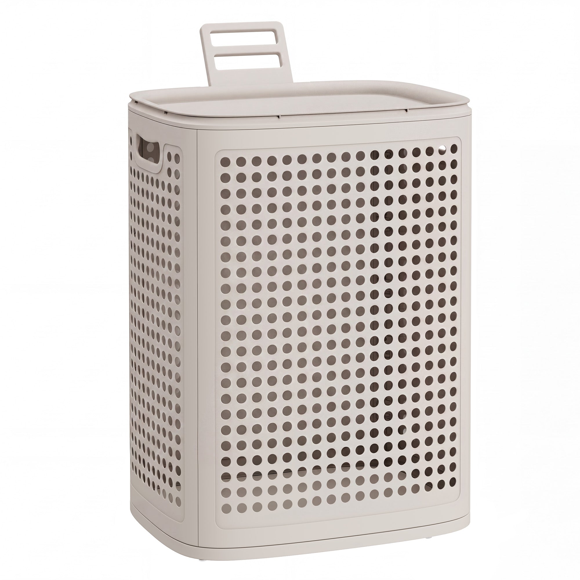 Wasmand - 42,5 x 33 x 57 cm - 75 liter - cappuccino beige - maximaal 10 kg