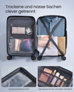 Koffer - 55 x 36 x 20 cm - Havenblauw - Gewicht 2,8 kg - Maximaal draagvermogen 8 kg