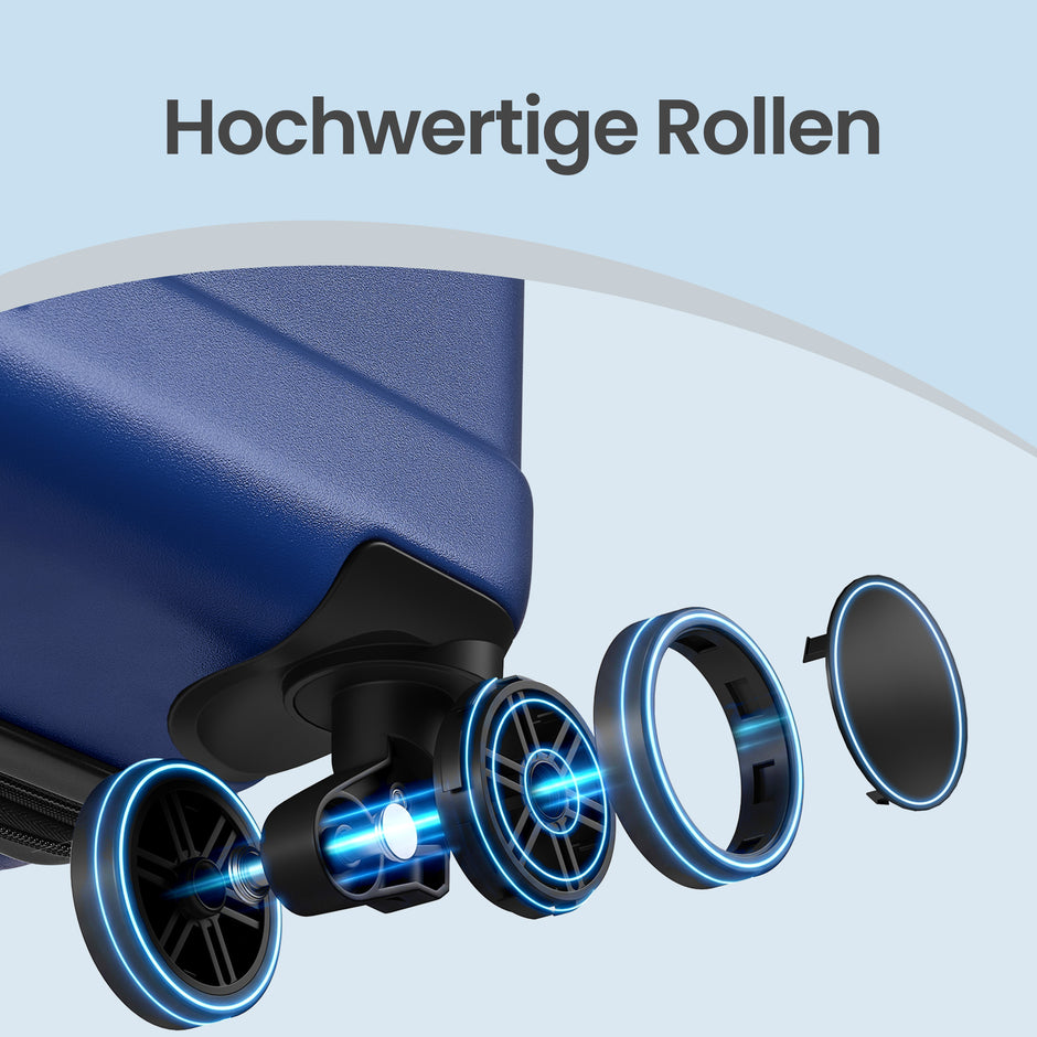 Koffer - 75 x 50 x 30 cm - Havenblauw - Gewicht 4,9 kg - Maximaal draagvermogen 18 kg
