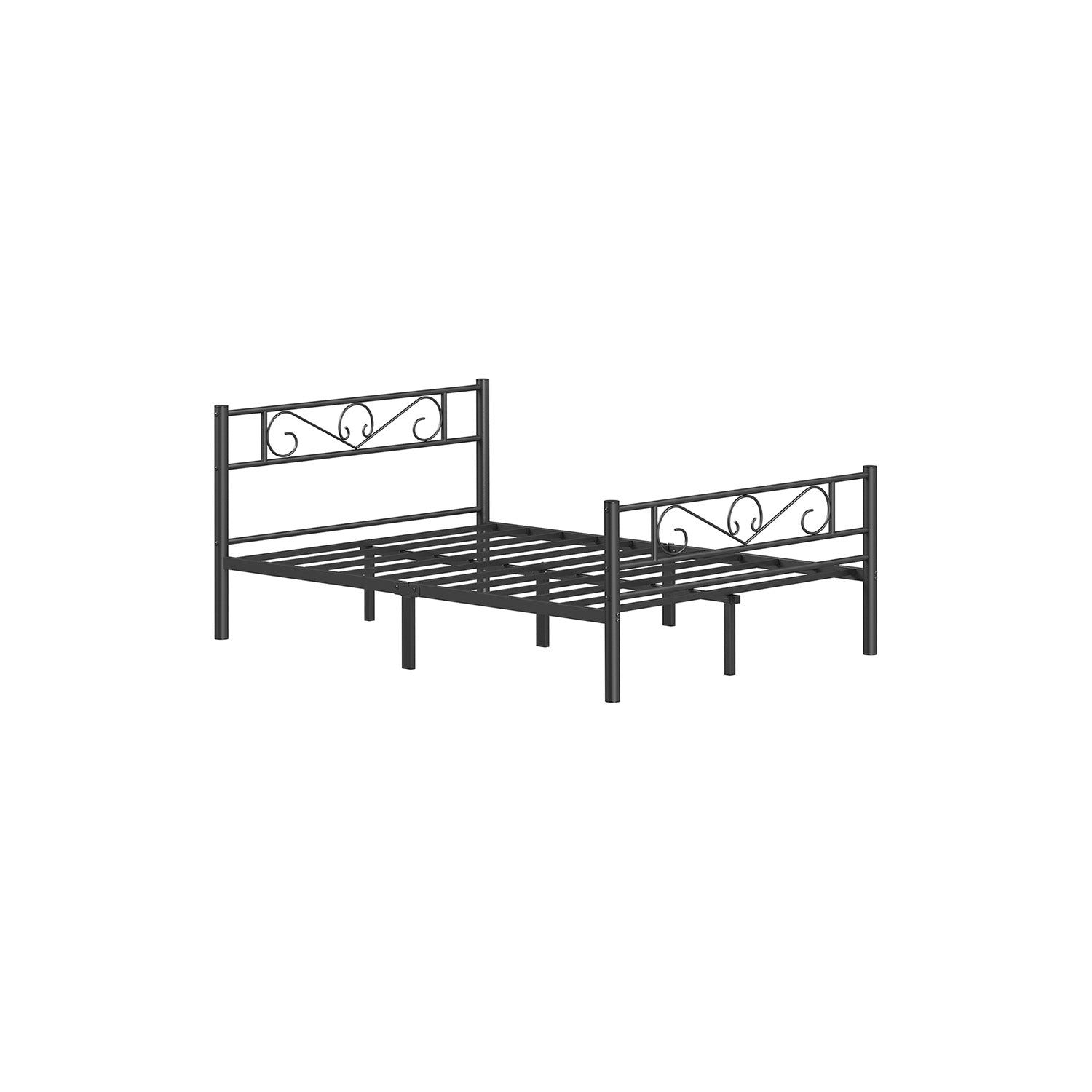 Bed 140 x 200 cm – stevig gepoedercoat metaal – inktzwart