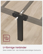 Bed 140 x 200 cm – stevig gepoedercoat metaal – inktzwart