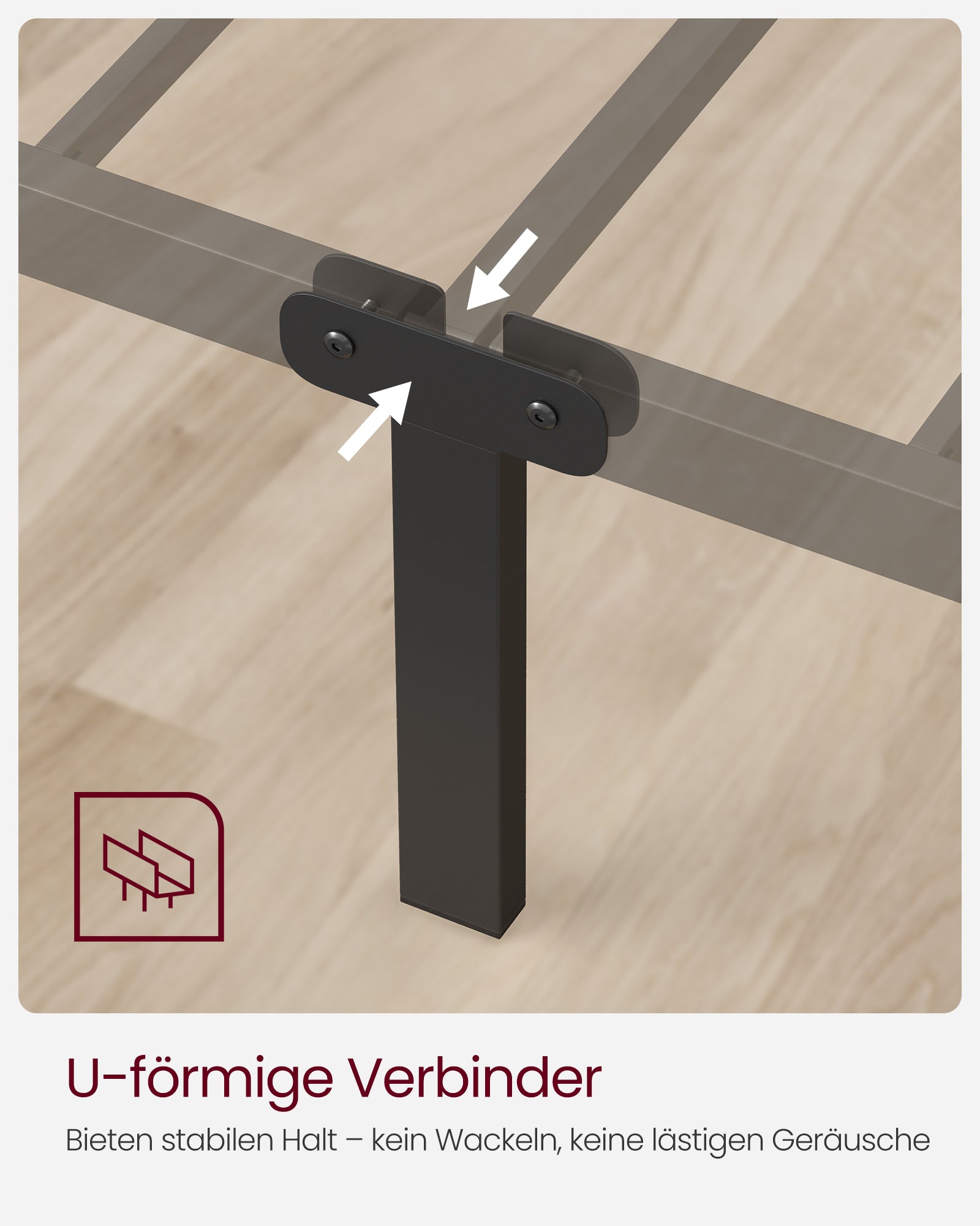 Bed 140 x 200 cm – stevig gepoedercoat metaal – inktzwart