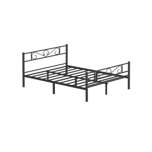 Eenpersoonsbedframe – gepoedercoat metaal – zwart