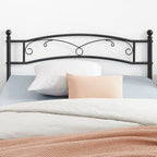 Tweepersoonsbed - Metalen bedframe - 140 x 200 cm - Zwart
