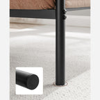 Tweepersoonsbed - Metalen bedframe - 140 x 200 cm - Zwart