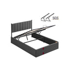 Bedframe – Opvouwbare Lattenbodem – Opbergruimte Onder Bed – Slaapkamer