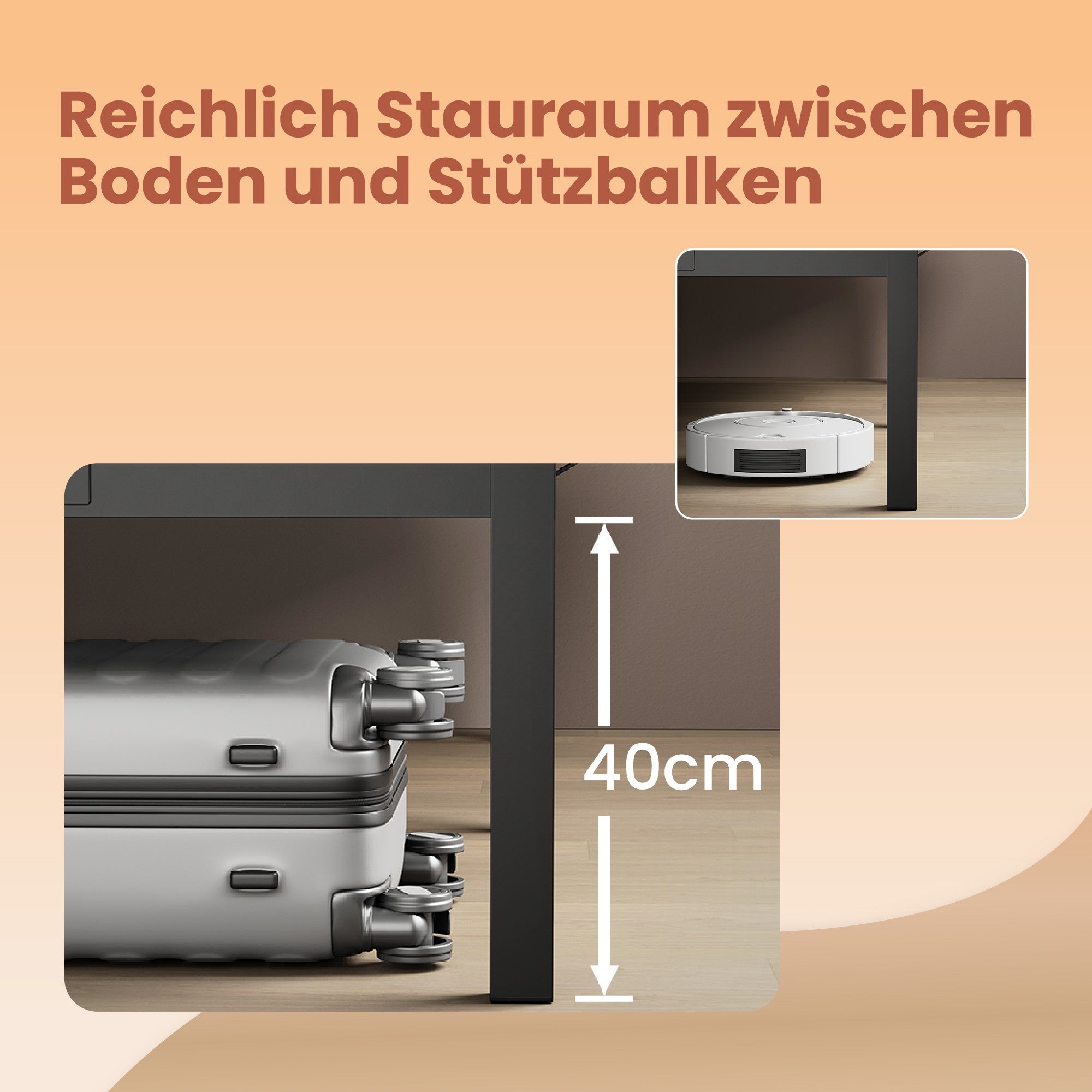 Bedframe – 140 x 190 cm, stevig metalen frame