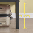 Bedframe - Eenpersoons - 90 x 190 cm - Metaal - Zwart