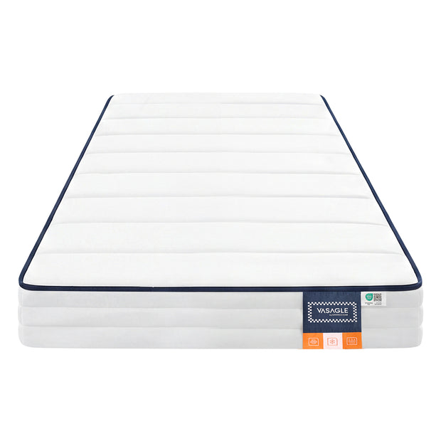 Matras - Eenpersoons - 90 x 200 cm - Gel Traagschuim - Wit