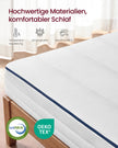 Matras - Eenpersoons - 90 x 200 cm - Gel Traagschuim - Wit