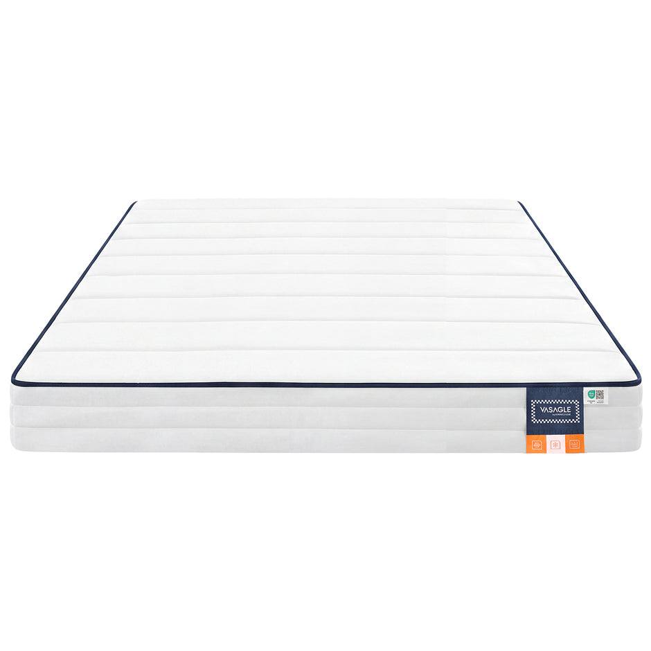 Matras - Tweepersoons - 140 x 200 cm - Gel Traagschuim - Wit