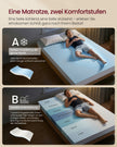 Matras - Tweepersoons - 140 x 200 cm - Gel Traagschuim - Wit