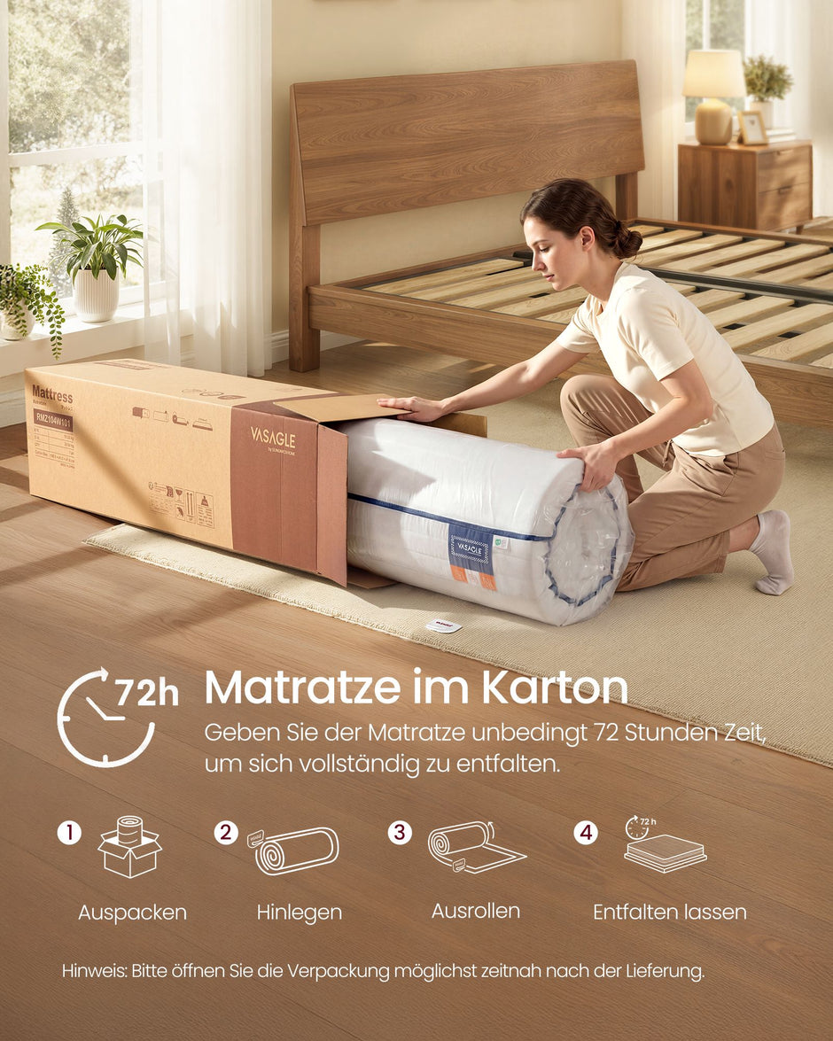 Matras - Tweepersoons - 140 x 200 cm - Gel Traagschuim - Wit