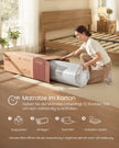 Matras - 90 x 200 cm - Gel-traagschuim - Middelhard - 20 cm dik - Blauw - 12,7 kg