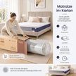 Matras - 160 x 200 x 25 cm - Gel Traagschuim - 7 Zones - Blauw