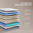 Pocketveringmatras - 7 Zones - Gel-Traagschuim - 140 x 200 cm - Blauw