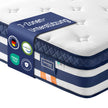 Pocketveringmatras - 7 Zones - Gel-Traagschuim - 160 x 200 cm - Blauw