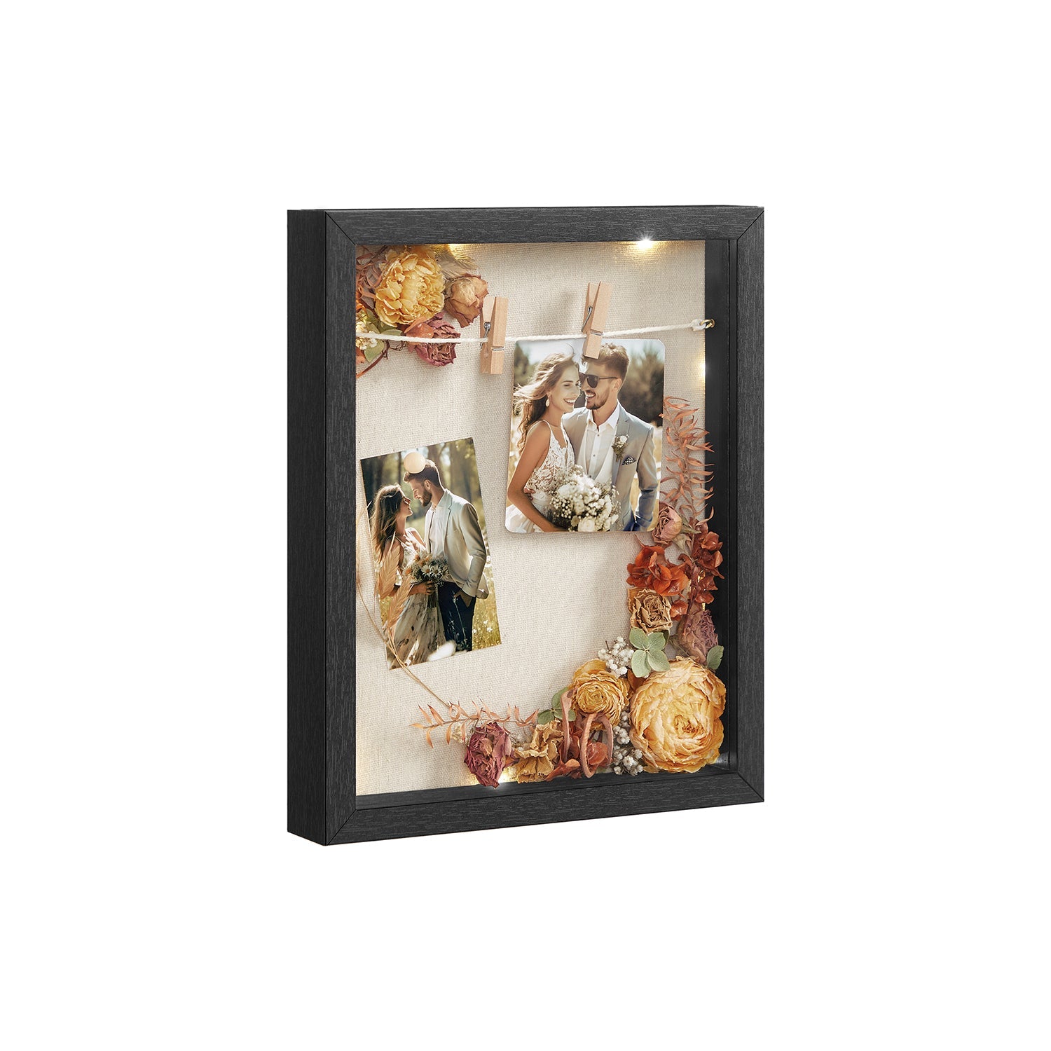 Shadow box - DIY fotolijst - Met wasknijpers en pinnen