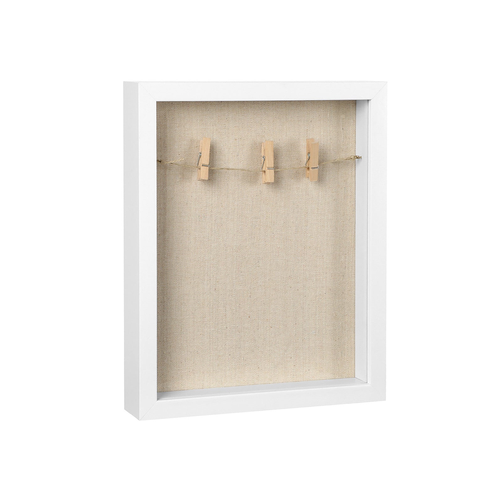 Shadow box - DIY fotolijst - Met wasknijpers en pinnen