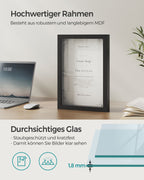 Fotolijst A4 met wandhaak – Essenzwart – Aszwart