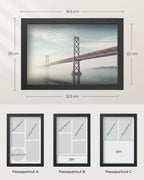 Fotolijst A4 met wandhaak – Essenzwart – Aszwart