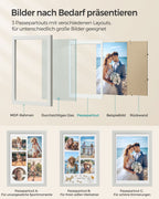 Fotolijst – A4 – voor meerdere foto’s – vintage wit