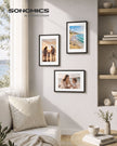 Fotolijsten – Set van 3 – 20 x 30 cm – Met Sporloze Wandhaken – Ophangen of Neerzetten – Zwart