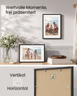 Fotolijsten – Set van 3 – 30 x 40 cm – Met Sporloze Wandhaken – Ophangen of Neerzetten – Zwart