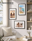Fotolijsten – Set van 3 – 40 x 60 cm – Met Sporloze Wandhaken – Ophangen of Neerzetten – Zwart