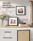 Fotolijst – 30 x 30 cm – Met Sporloze Wandhaken – Ophangen of Neerzetten – Zwart