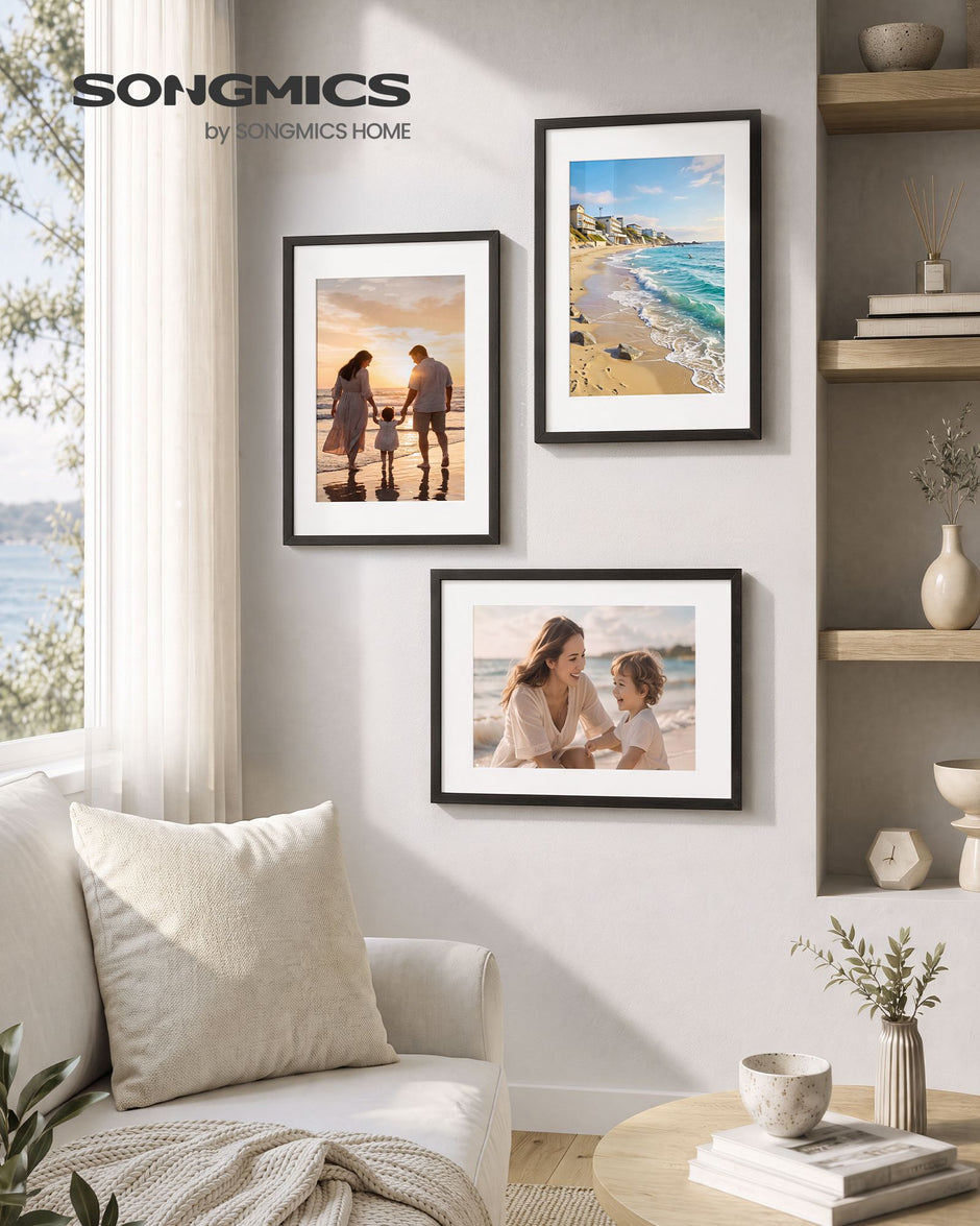 Fotolijst – 30 x 40 cm – Met Sporloze Wandhaken – Ophangen of Neerzetten – Zwart