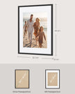 Fotolijst – 30 x 40 cm – Met Sporloze Wandhaken – Ophangen of Neerzetten – Zwart
