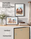Fotolijst – 40 x 60 cm – Met Sporloze Wandhaken – Ophangen of Neerzetten – Zwart