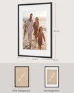 Fotolijst – 40 x 60 cm – Met Sporloze Wandhaken – Ophangen of Neerzetten – Zwart