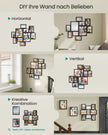 Fotolijsten - Set van 10 - Diverse Maten - PVC - Zwart