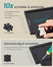 Fotolijst - Set van 10 - Diverse maten 17,4 x 12,3 cm, 20 x 14,8 cm, 27,5 x 22,5 cm - Materiaal PVC en MDF - Kleur Roodbruin - Geschikt voor fotoformaten tot 20 x 25 cm - Totaal gewicht 1,73 kg