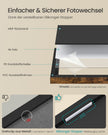 Fotolijst - Set van 10 - Diverse maten 17,4 x 12,3 cm, 20 x 14,8 cm, 27,5 x 22,5 cm - Materiaal PVC en MDF - Kleur Roodbruin - Geschikt voor fotoformaten tot 20 x 25 cm - Totaal gewicht 1,73 kg