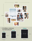 Fotolijstje - Set van 10 - Diverse maten - 20 x 25 cm, 13 x 18 cm, 10 x 15 cm - Wit - PVC-kunststof