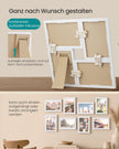 Fotolijsten Set – Groot – Gereedschapsloos Ophangen of Neerzetten – 10 x 15 cm – Wit