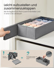 Lade-organizers – Set van 6 – Opvouwbaar – Zonder Vakjes – 40 x 17 – Duifgrijs