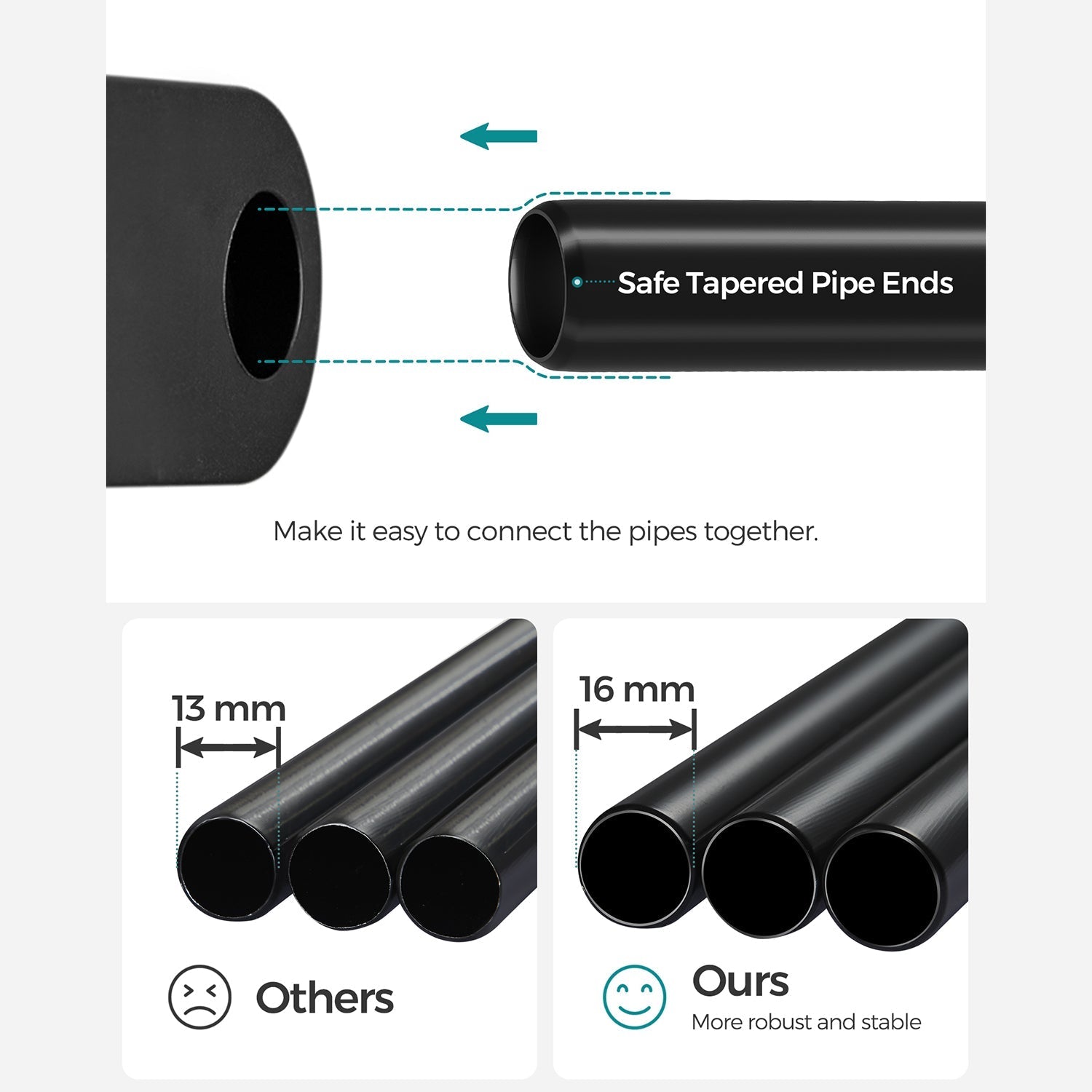 Kledingkast 112 x 43 x 165 cm – Open opbergruimte – Met legplanken – Tot 20 kg hangstang – Eenvoudige montage zonder gereedschap